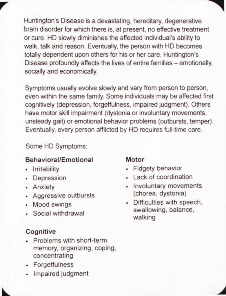 Huntington's disease FAQ_Page_2