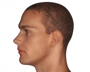 'side profile of man'