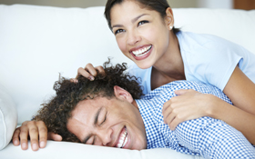 Man lying on bed will get corrective jaw surgery in San Francisco soon.