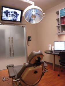 A Los Gatos area oral surgeon exam room.